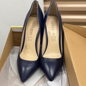 Cathy Jean Dark Blue Women's Heels